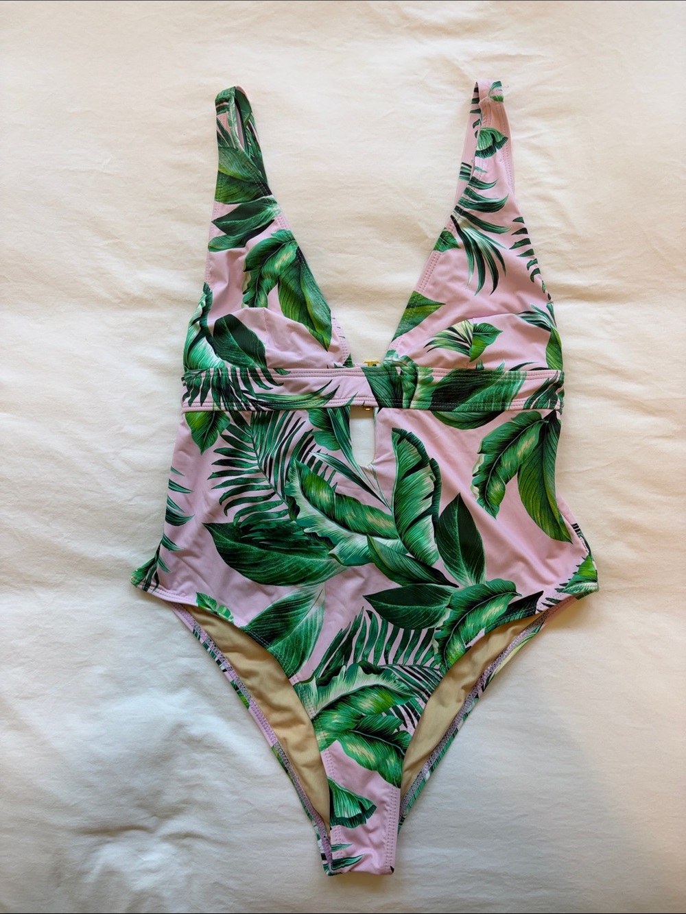 Pink Lily Tropical Swimsuit
